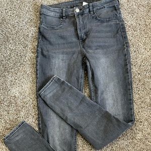 H&M black high waisted skinny jeans